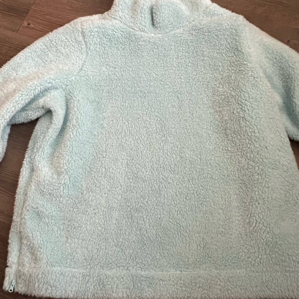 Talbots Women's Fleece Turtleneck Sweater - Soft Blue